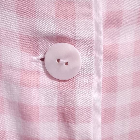 Sleeper Party Pajama Top in Pink Vichy L As seen on Sex and The City - Picture 14 of 16